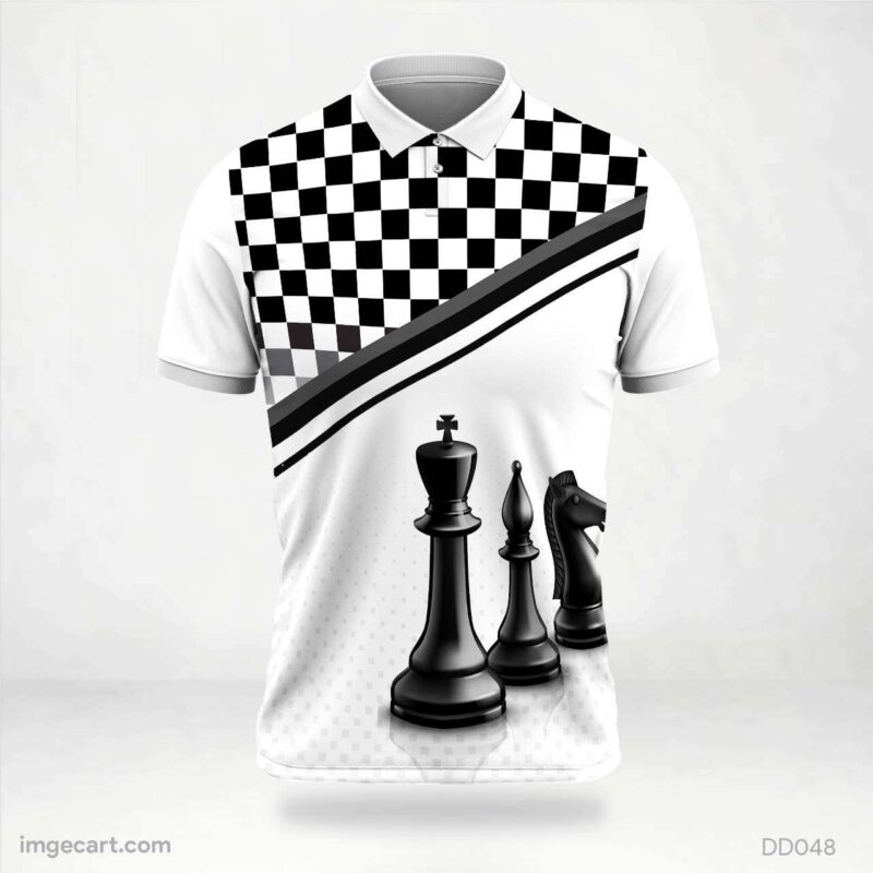 Black and White Chess Jersey Design