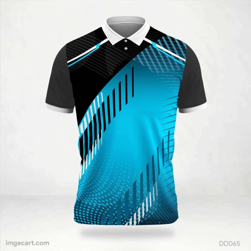 Black and Blue Cricket Jersey