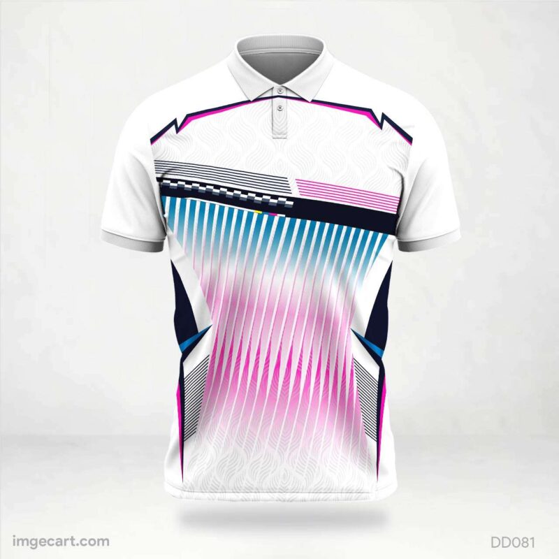 White Gear Cricket Jersey Design