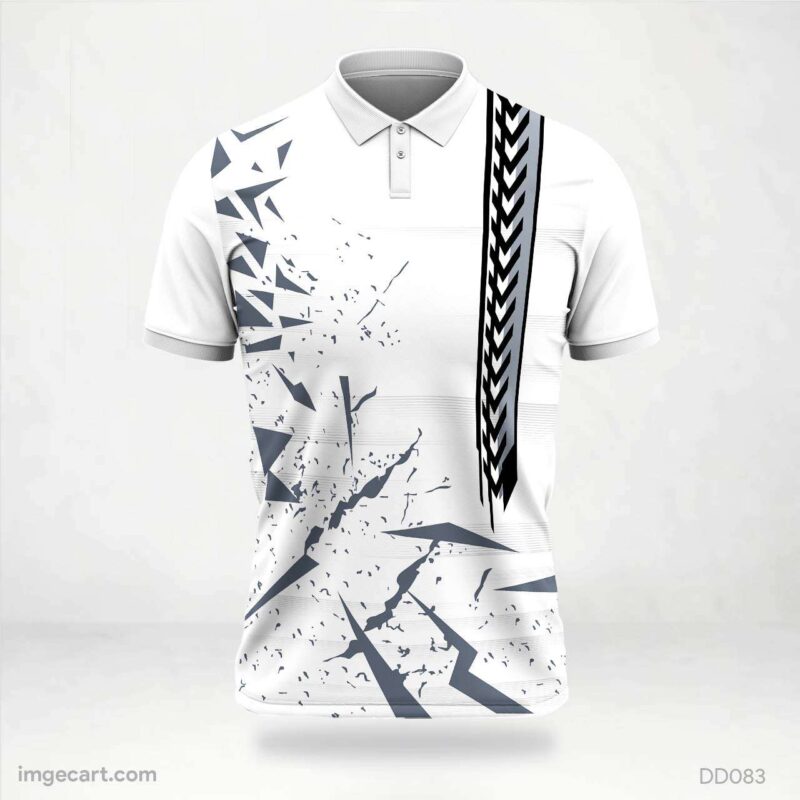 White and Grey Fragment Jersey Design