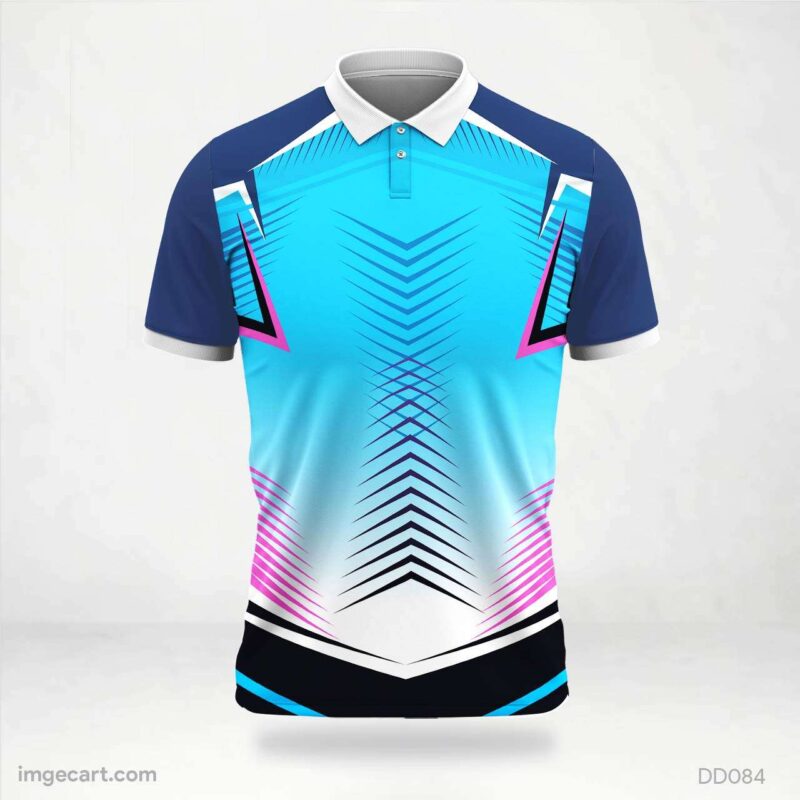 Blue and Pink Arrows Jersey Design