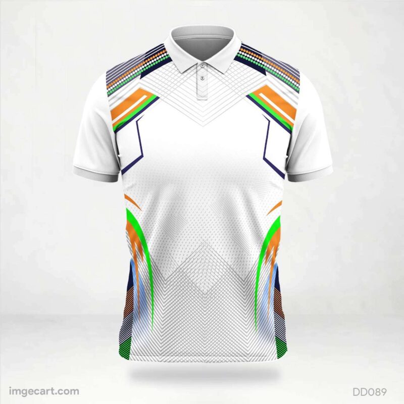 White India Cricket Jersey Design