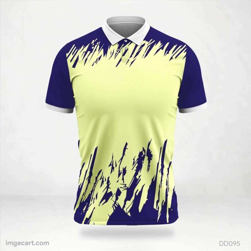 blue and green abstract jersey design.