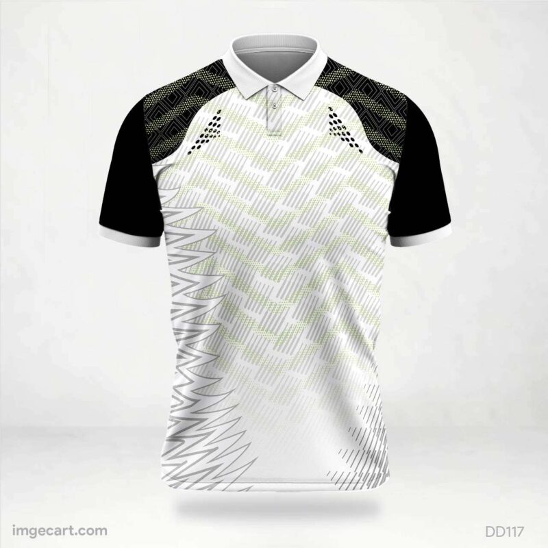 Teal Abstract Cricket Jersey