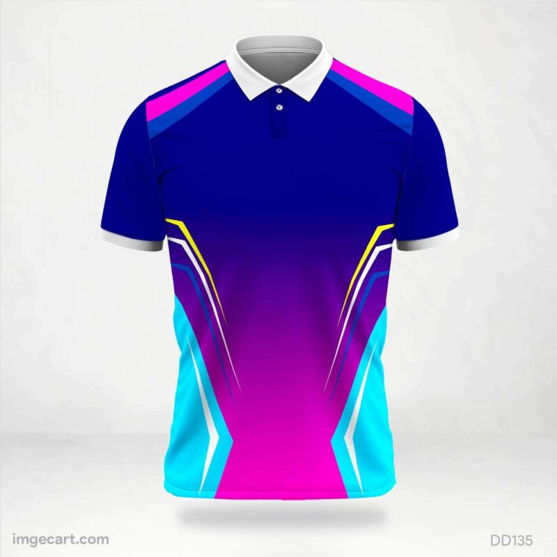 Fuchsia Pixel Jersey Design