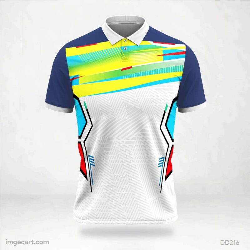 Nautical Stripe Polo T-Shirt Design