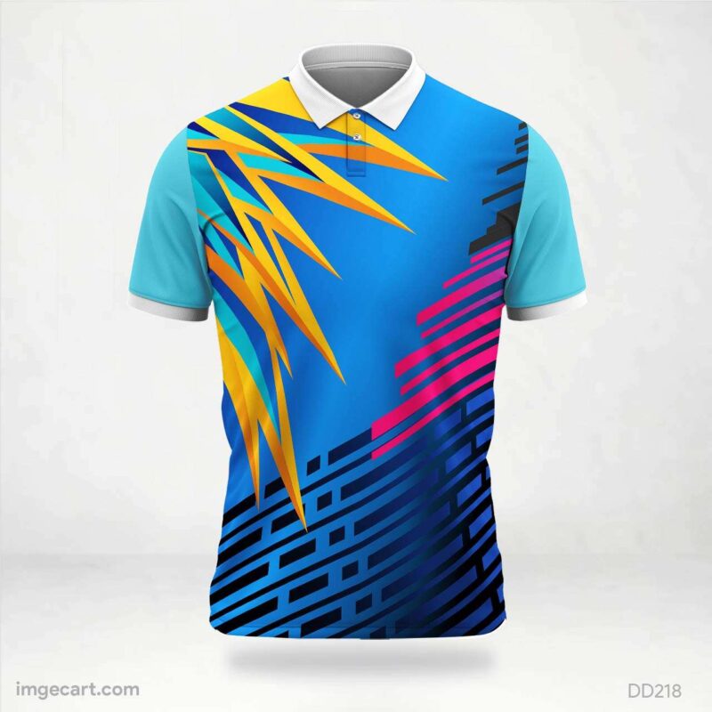 Lemon Weave Polo T-Shirt Design