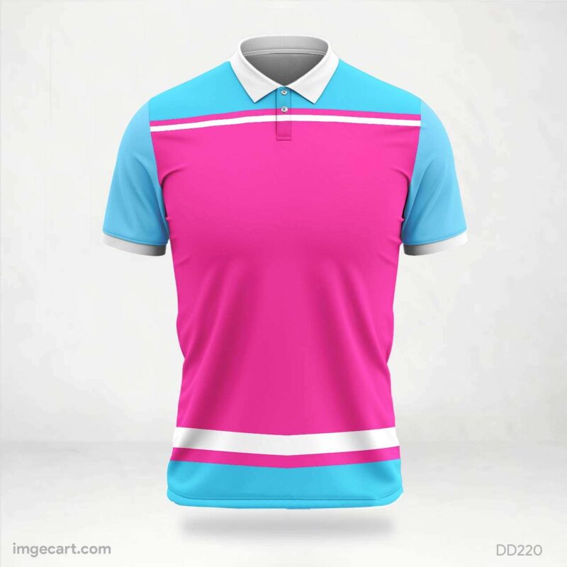 Azure Rain Polo T-Shirt Design