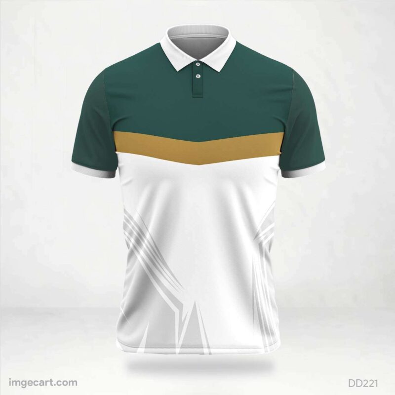 Fractured Blue Polo T-Shirt Design