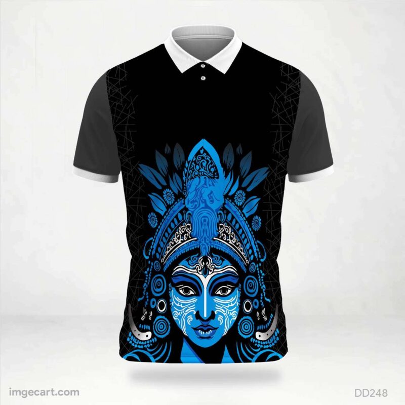 Black and Blue Goddess Jersey Design