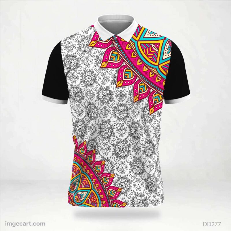 Colorful Mandala Pattern Jersey Design
