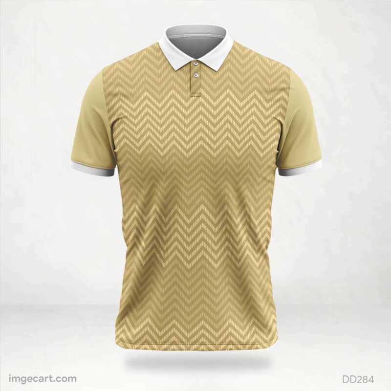 Tan Chevron Pattern Jersey Design