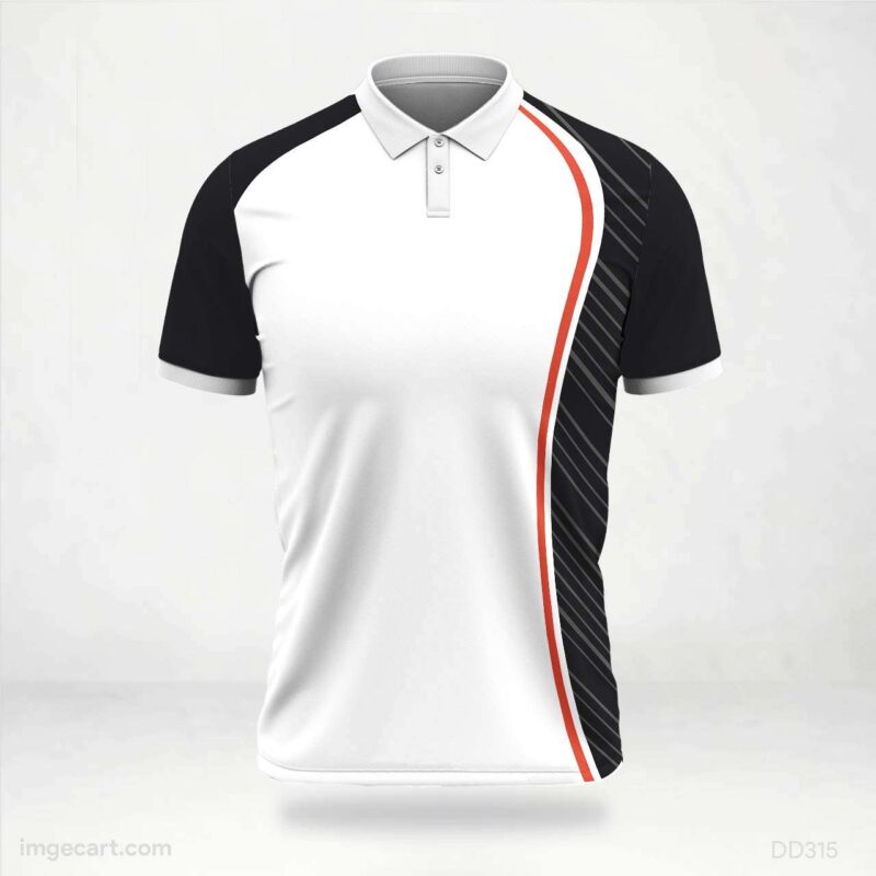 Black White and Red Jersey design