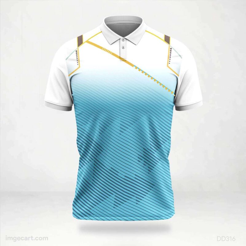 Blue Gradient Stripe Jersey design