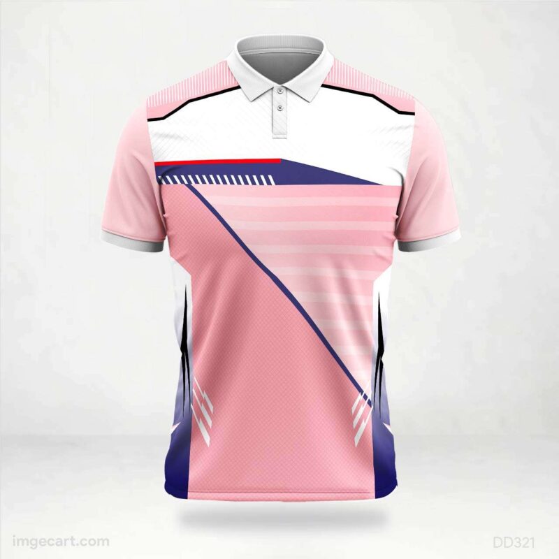 Pink and Blue Abstract Jersey design