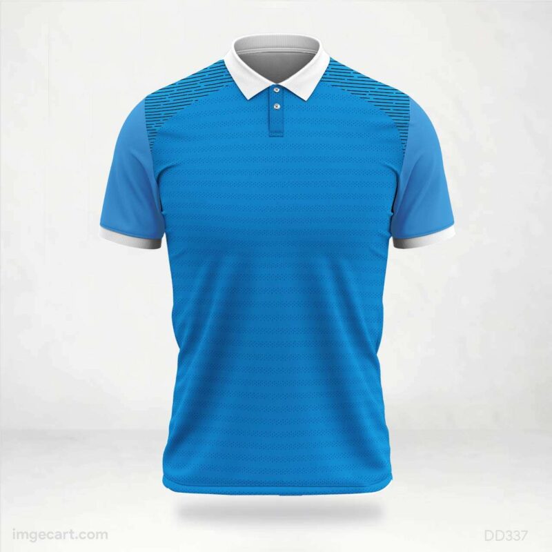 Solid Blue Texture Jersey design