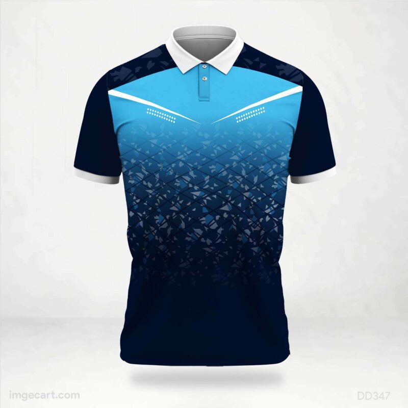 Blue Gradient Abstract Jersey design