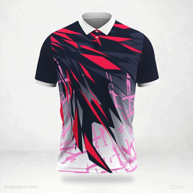 Black and Pink Abstract Jersey design