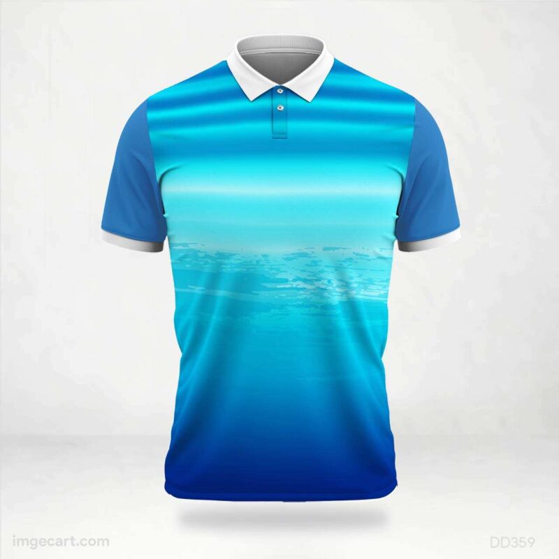 Blue Water Gradient Jersey design