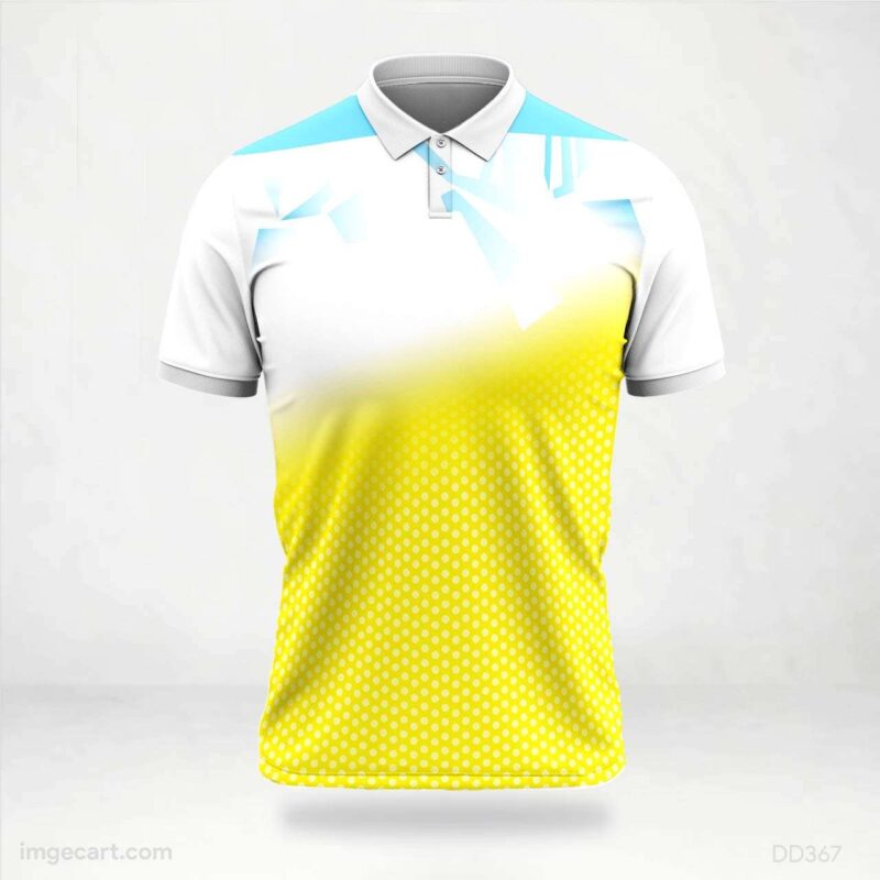 White and Yellow Gradient Jersey