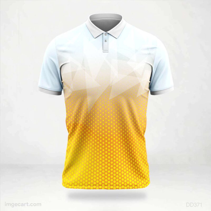 White and Yellow Gradient Jersey