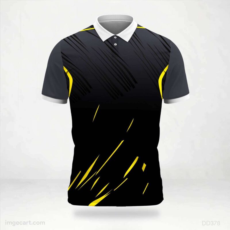 Black and Yellow Streak Jersey