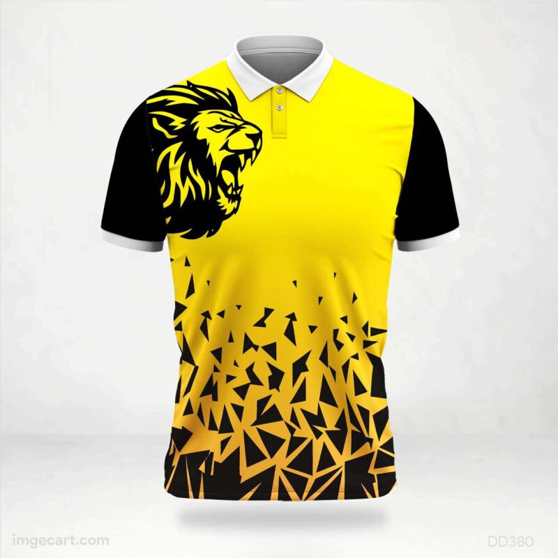 Yellow and Black Lion Jersey