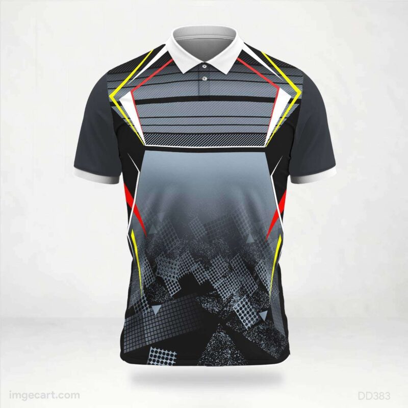 Black and Grey Tech Jersey