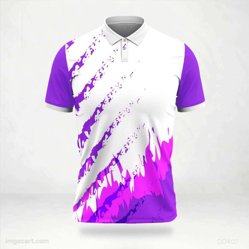 Purple Brushstrokes Jersey Design