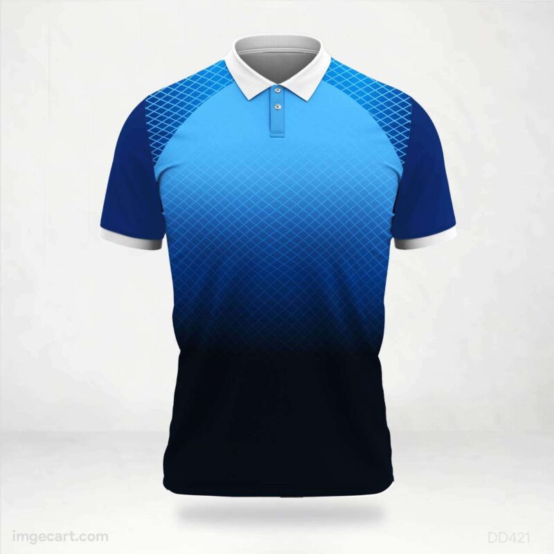Blue Gradient Jersey Design