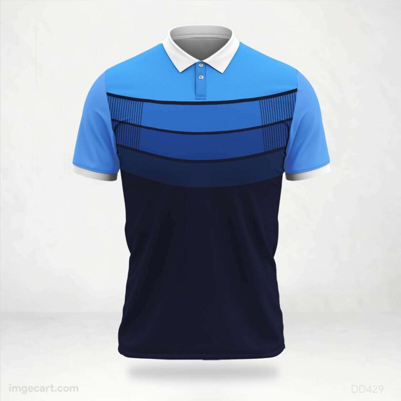 Three Tone Blue Jersey Design