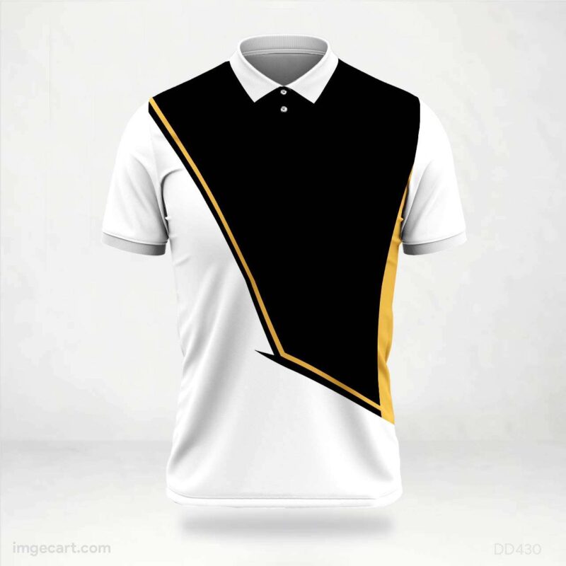 Black and Gold Accent Jersey Design