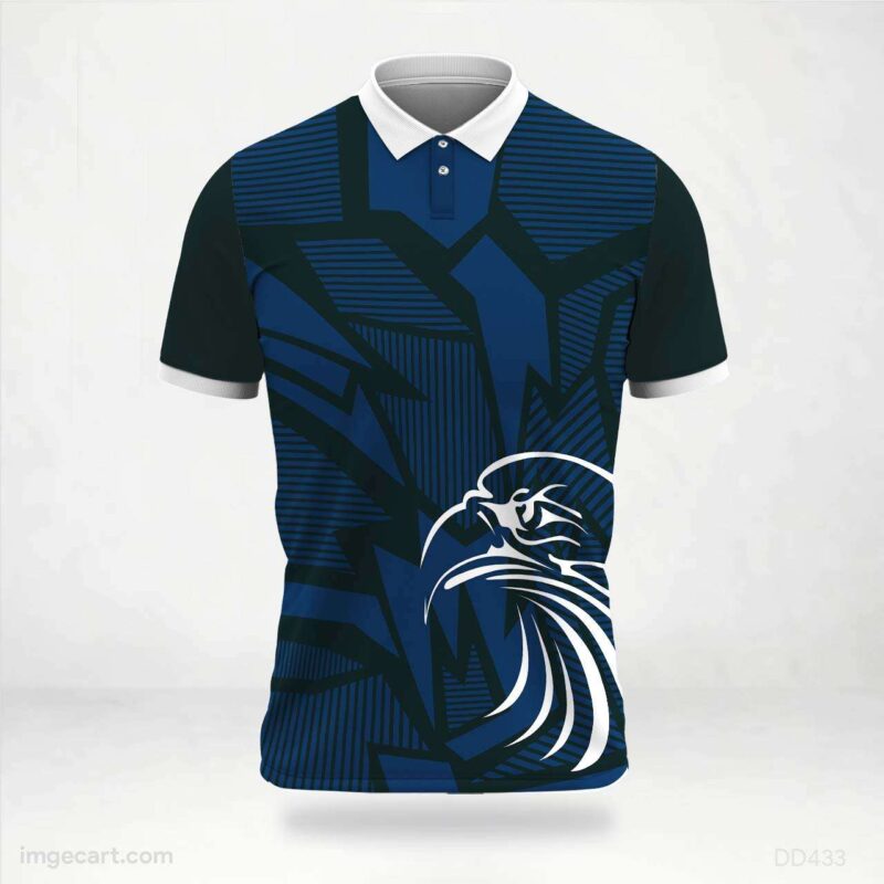 Blue Eagle Graphic Jersey Design