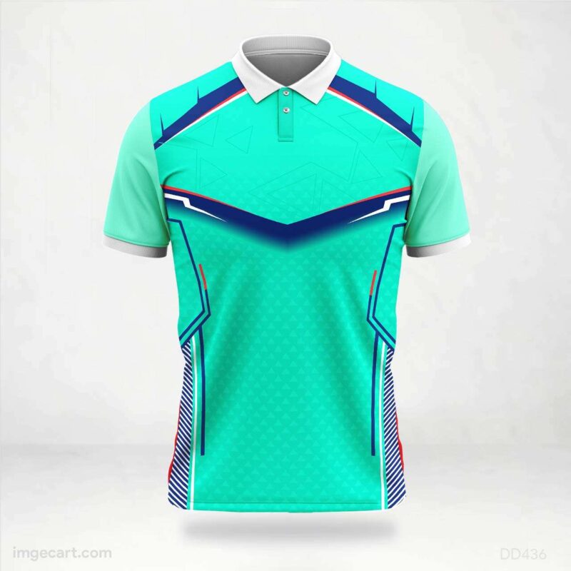 Green and Blue Modern Jersey Design