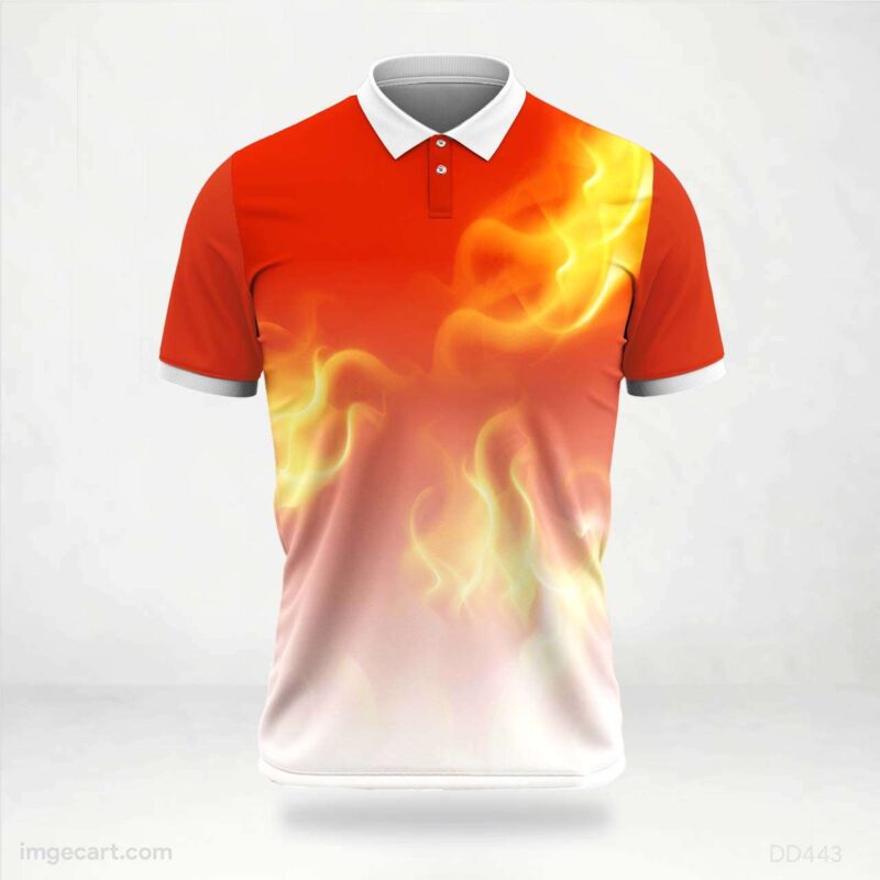 Red Flame Jersey Design