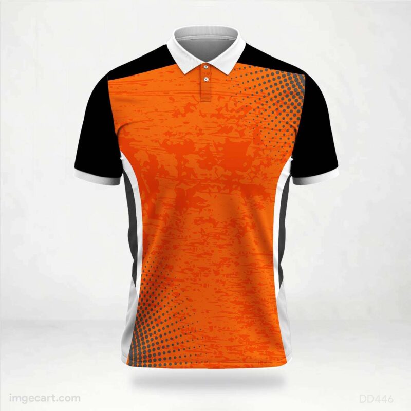 Orange Grunge Jersey Design