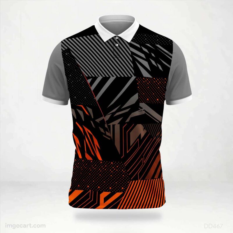 Blue and Navy Dots Jersey Design