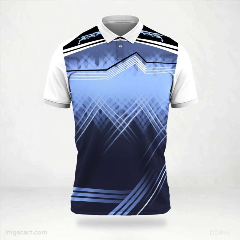 Red and Blue Jersey Design