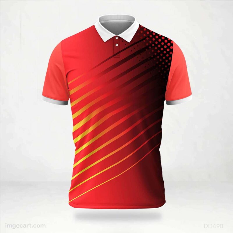 Red and Yellow Jersey Design