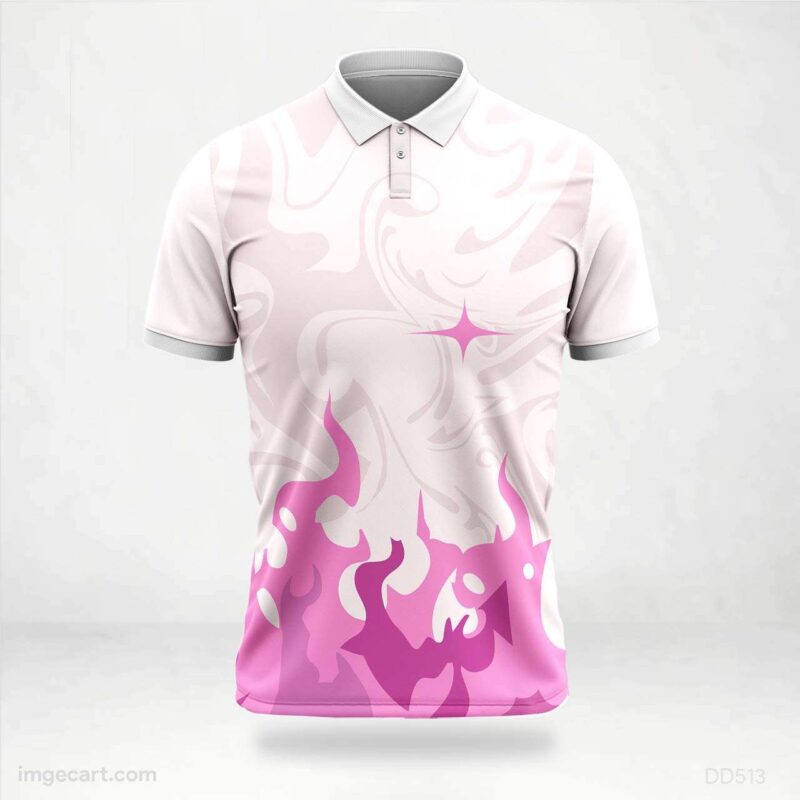 Pink Flames Jersey Design