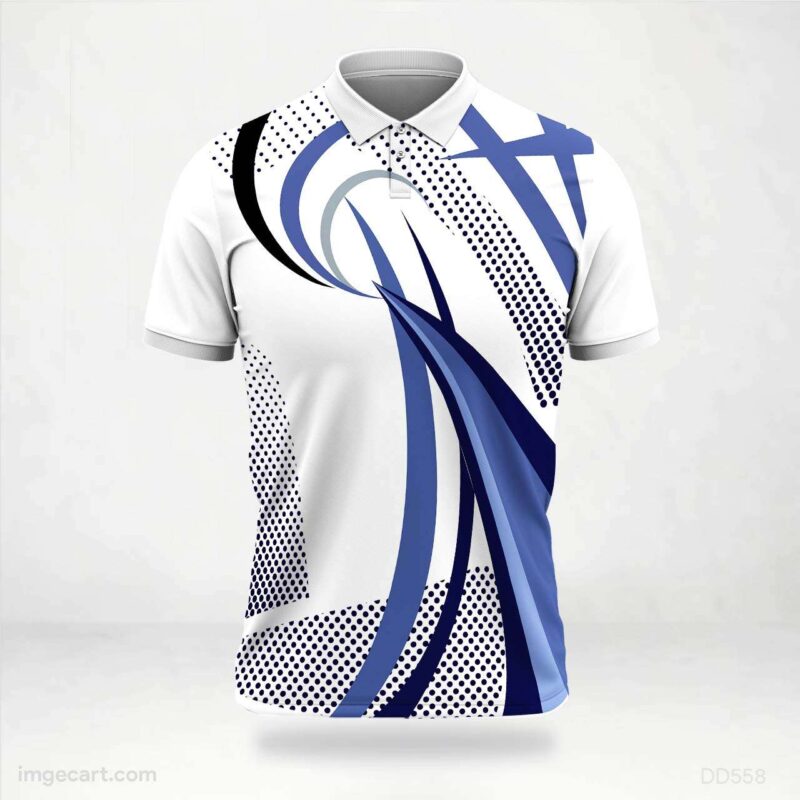 Black Topo Lines Jersey Design