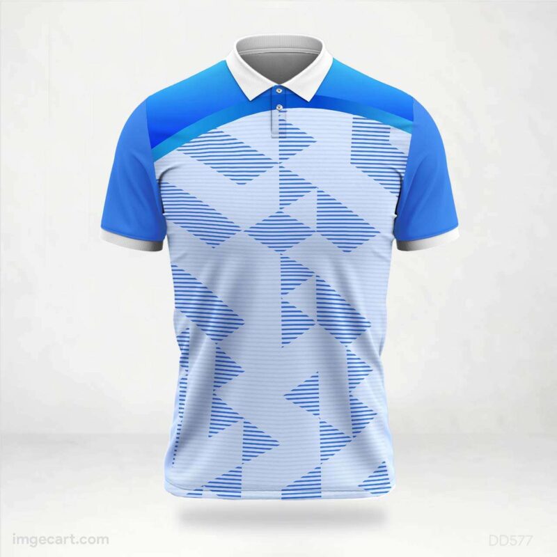 Blue and White Jersey Design