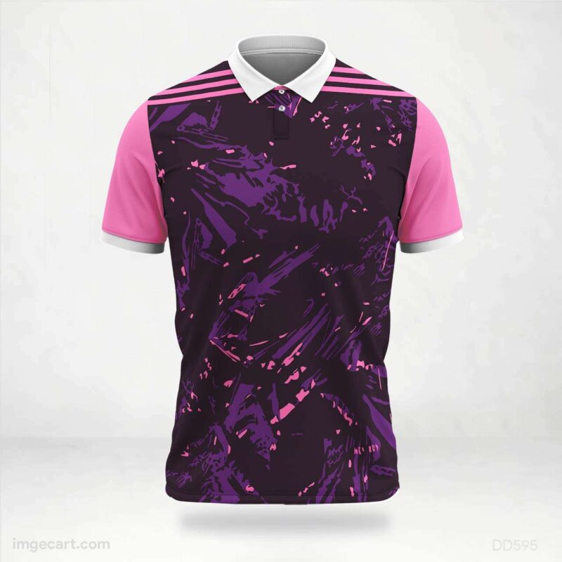 Pink and Purple Abstract Jersey Design