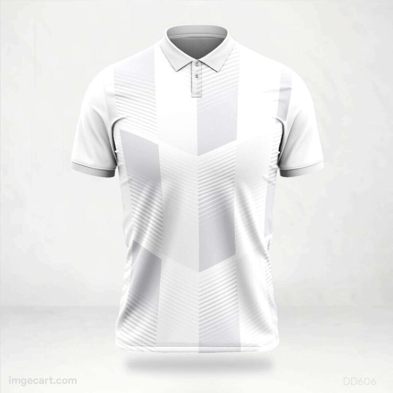 White Patterned Jersey Design