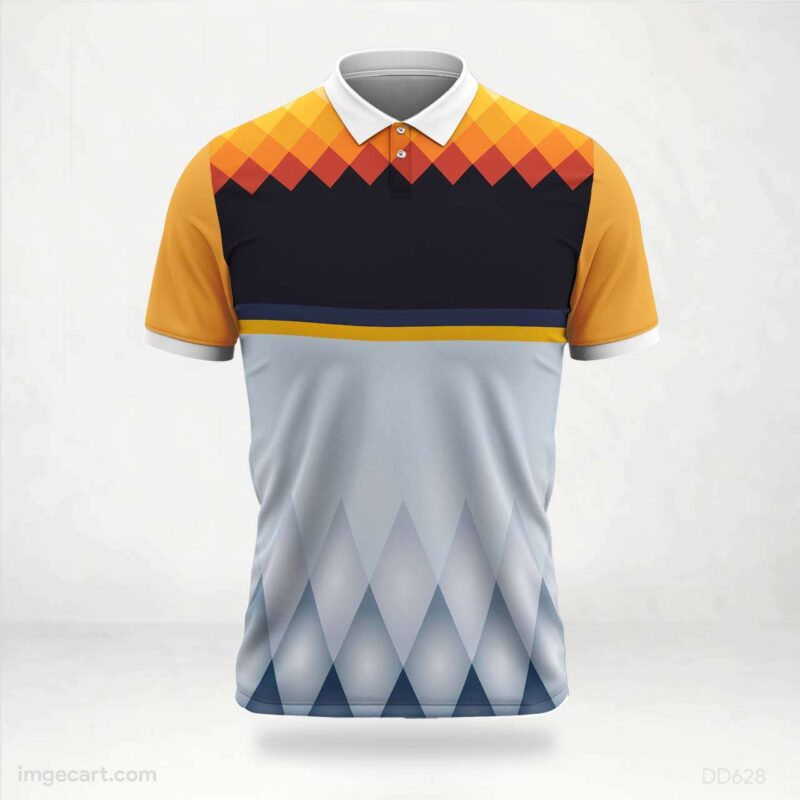 Red and Blue Abstract Jersey design