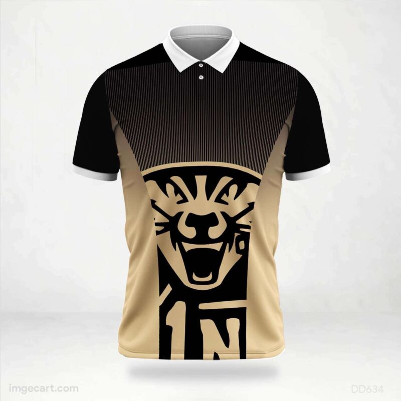 Black and Gold Graphic Jersey design