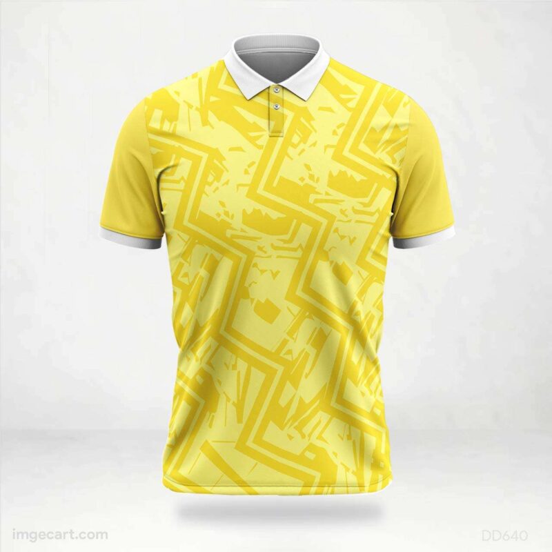 Yellow Abstract Pattern Jersey design