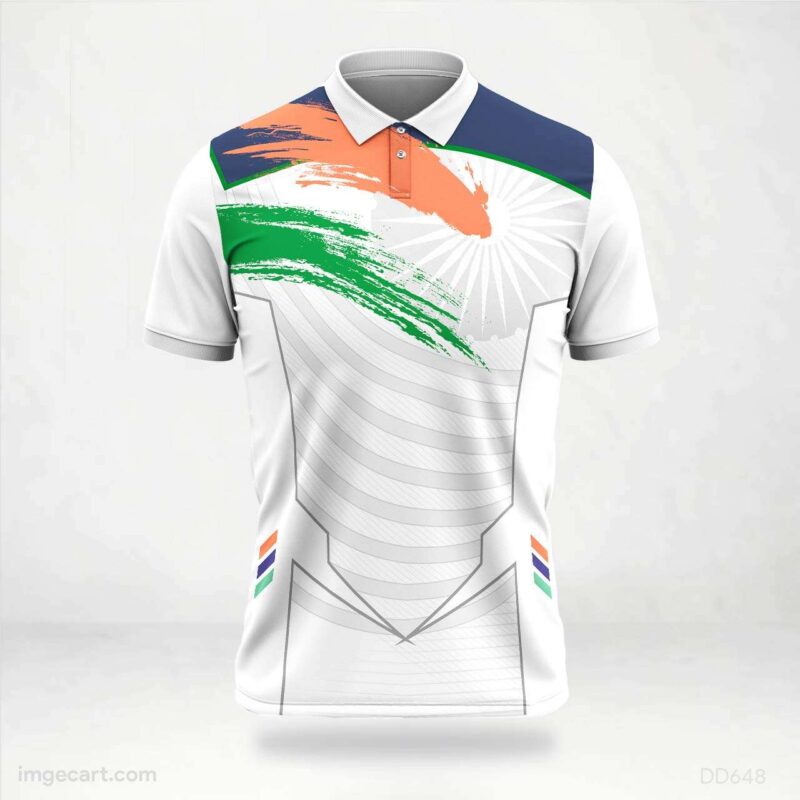 Indian Flag Cricket Jersey design