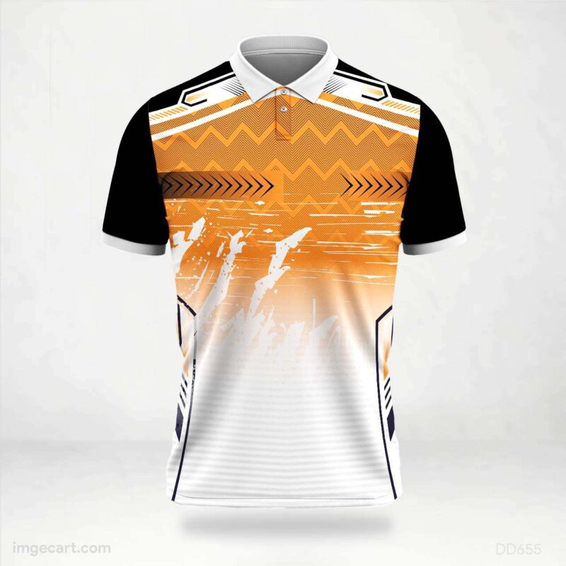 Orange and Black Fade Jersey design