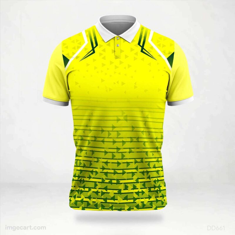 Yellow and Green Arrow Fade Jersey design